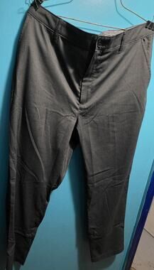 Ted Baker Trousers 36 x 30 Dark Gray Chinos Flat Front Dressy Straight Leg NWOT
